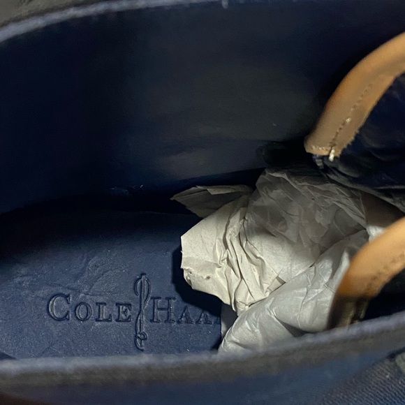 COLE HAAN LUNARGRAND LACE UP COMBAT CAP TOE BOOT BOOTS BLACK 8.5 - Picture 11 of 11